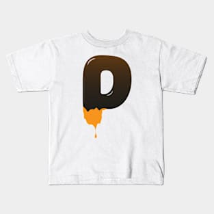 Chocolate Alphabet Letter P Kids T-Shirt